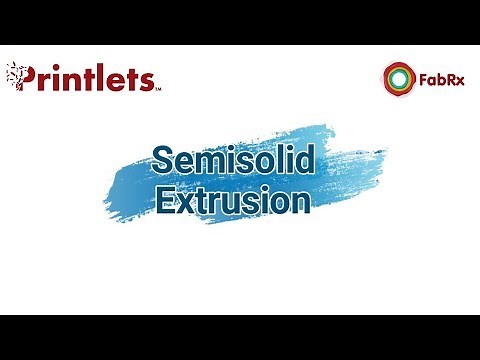 3D printing of medicines - semisolid extrusion