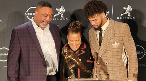 Who are Caleb Williams' parents, Carl Williams And Dayna Price? USC Heisman winner thanks mom and dad during award ceremony