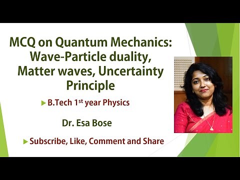 MCQs on Quantum Mechanics:Part 2:B.Tech 1st year Physics