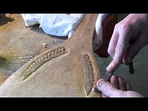 How to carve a braid into wood.