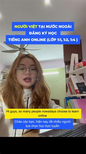 Lớp tiếng Anh online: 1 kèm 4, 1 kèm 2, 1 kèm 1 với giáo viên. Nhắn tin nhận tư vấn nhé!#ieclanguage #tienganh1kem1 #tienganhonline #nguoiviettainhatban #nguoiViettainuocngoai #nguoiviettaihanquoc