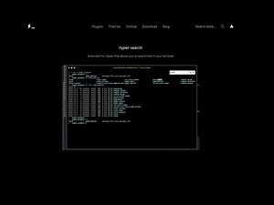 Customizing Hyper Terminal: Install Hyper Search Plugin