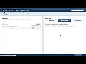 IBM Blueworks Live - linking policies to business processes