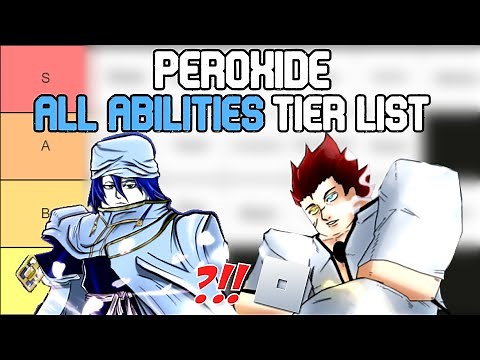 Peroxide All Abilities Tier List | Roblox Tier List