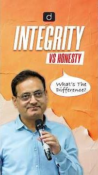 Integrity vs Honesty Explained | Ethics | GS 4 #drishtiiasenglish #shorts #UPSC #vikasdivyakirtisir