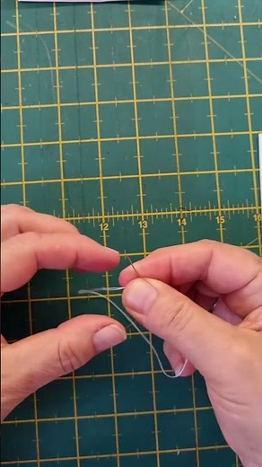 How to knot your thread. Simple no fuss technique to tie off your threads