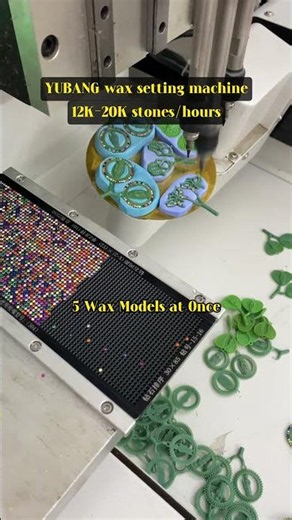 Automatic Wax Setting Machine , 5 Wax Models, Up to 20,000 Stones/Hour