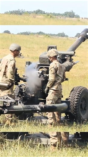 Loading and Firing a Battle Howitzer Step by Step #military #shorts