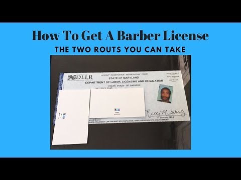 How to get a barber license