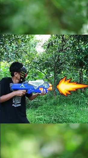 Alien Blaster Gun vs Monster Tupai Tempur