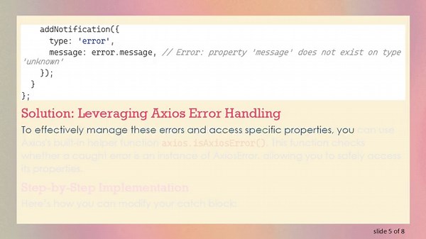 Handling unknown Error Types in Axios with TypeScript