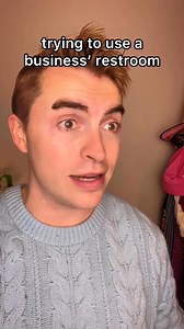 trying to use a business’ restroom #relatable #sketch #comedy #sketchcomedy | Robert Schultz
