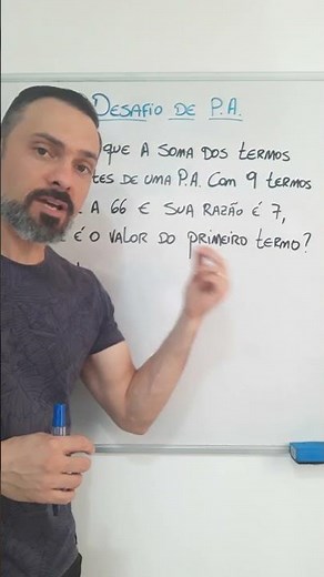 Progressão Aritmética (P. A.) - Exercício resolvido.