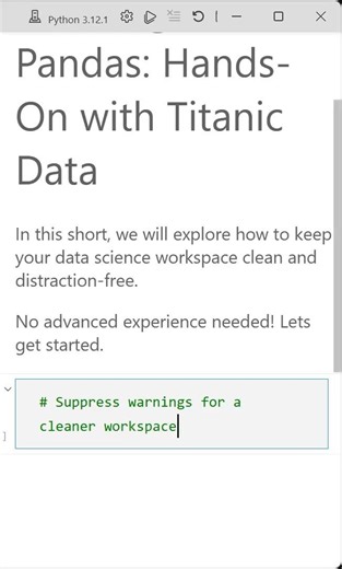 01 Intro to Data Cleaning: Creating a Clean Workspace in Pandas