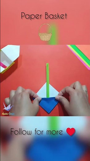 Easy Origami Basket | Paper Basket Tutorial | How to make paper Basket | Paper Folding Tutorial
