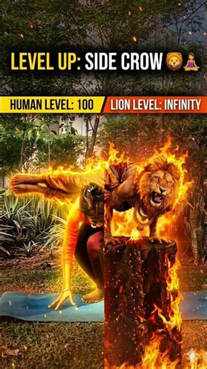 Defy Gravity: Mastering the Side Crow Pose 🧘‍♀️🔥 | #Yoga #Strength #parsvabakasana #core #challenge