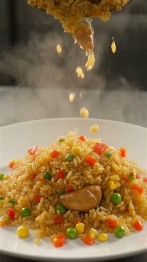 Mouthwatering Chicken Fried Rice 🍛🔥 #food