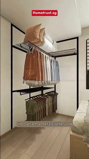 How to add a walk-in Wardrobe in your Small BTO Bedroom