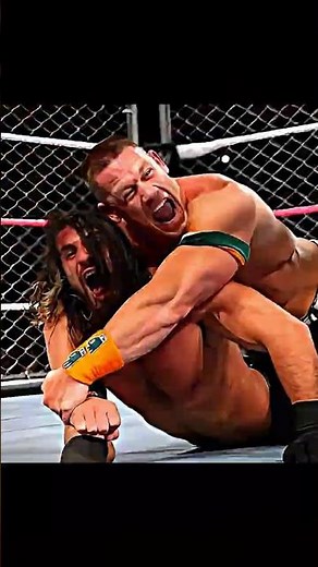 John Cena vs. Seth Rollins - U.S. Title Steel Cage Match: WWE Live from MSG #wwe #johncena