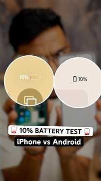 Apple VS Android - 10% Battery Test 🪫 🤯