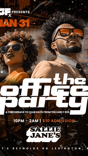 SFxperience on Instagram: "We’ve been snowed in long enough ❄️ This Saturday, January 31st, we’re clocking IN. Peplum tops. Pencil skirts. Sperrys. Suspenders. Blazers. Flats. 2000s millennial business casual but make it the club. 📎 The Office Party 📍 @salliejaneslex 🕙 10PM See you at the office. 🖤"