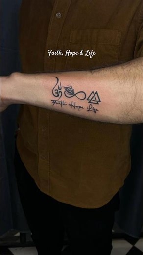 Faith Hope Life #shorts #tattoo
