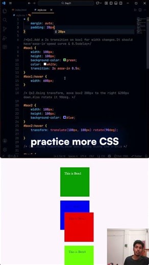 DAY 21 of 100 days Coding Challenge #shorts
