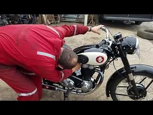 1956 BSA C12 250cc at Andy Tiernans #08573BSA