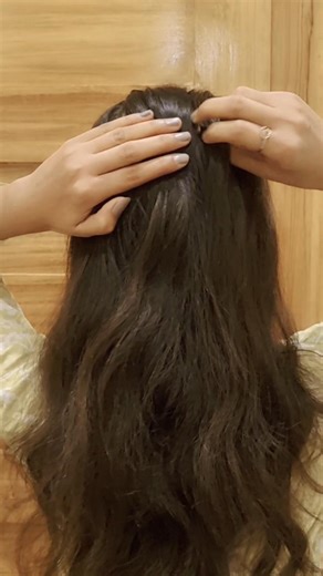 Spring hairstyle for traditional wear✨️#hairstyle #hair #spring #hairstyles #traditional #shorts #yt