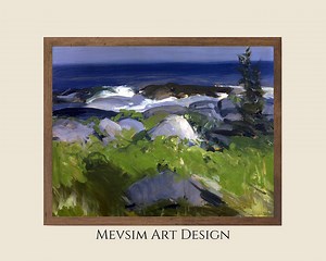 George Bellows - Vine Clad Shore-monhegan Island, Realism Art, Expressionist, Plein-air Painting, Etsy Digital Product - Etsy Canada