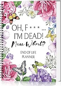 MotiMind End of Life Planner, I'M Dead Now What Planner Organizer Notebook Guided Estate Notebook Important Guidance for Your Loved Ones, Will Preparation, Funeral Planning