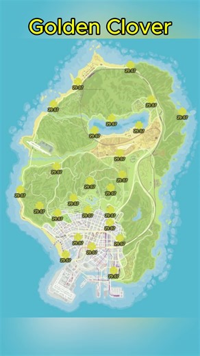GTA Online Golden Clovers location map spawn