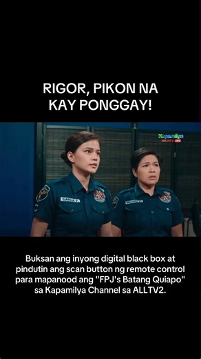 Huling-huli na ni Ponggay (#MarisRacal) ang pika ni Rigor (#JohnEstrada)! Hindi na nakapagtimpi si Rigor na ilabas ang galit niya kay Ponggay at pagsabihan ito dahil sa paulit-ulit nitong pagsaway sa patakaran at mga utos niya. Buksan ang inyong digital black box at pindutin ang scan button ng remote control para mapanood ang #FPJsBatangQuiapo sa Kapamilya Channel sa ALLTV2. Patuloy pa ring napapanood ang serye gabi-gabi, tuwing Lunes hanggang Biyernes, ng 8 PM sa A2Z, Kapamilya Online Live, at 