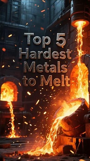 Top 5 Hardest Metals to Melt 🔥 #metals