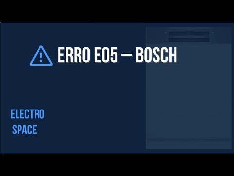 👉 Erro E05 – Bosch Máquina de Louça: Significado, Causas e Solução (Análise Inconclusiva)