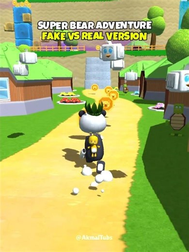 Fake Super Bear Adventure vs Real Version 🤔 #superbearadventure