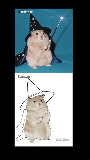 wizard hamster #digitalart #procreatespeedpainting #timelapse #hamsterdrawing