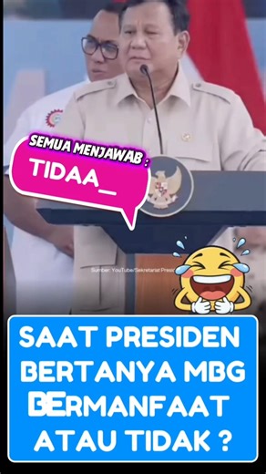 Saat Presiden Bertanya MBG Bermanfaat Atau Tidak ? #shorts #viral #comedy #lucu #viral #ngakak