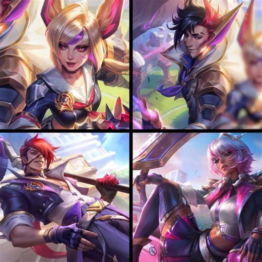 115K views · 451 reactions | Wear your school colors with pride with the Battle Academia Chromas, now available for you to pick your first day fit! | League of Legends | Facebook