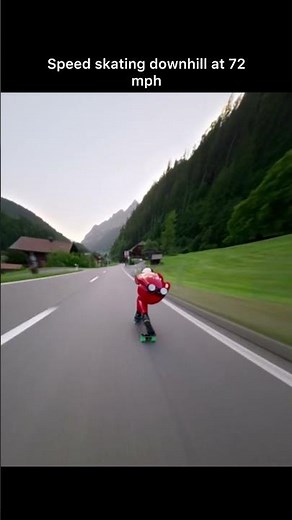 INSANE Downhill Speed Skating at 72 MPH! 😱💨