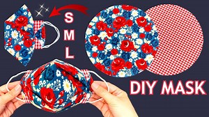 Diy Breathable Face Mask All Size (S M L) Easy Pattern Sewing Tutorial | P&K Handmade