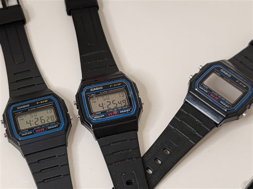 市面上最常见的高仿卡西欧f91w真假对比分享