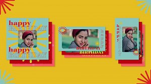 Photoshop template: Birthday social media graphic | Free, fully editable Photoshop templates from Adobe