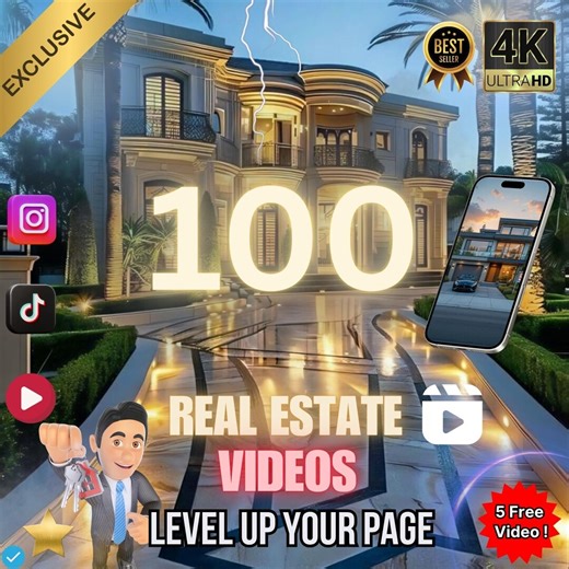 4K Real Estate Video Clips: Luxury Property Footage for Realtors (digital Download) - Etsy