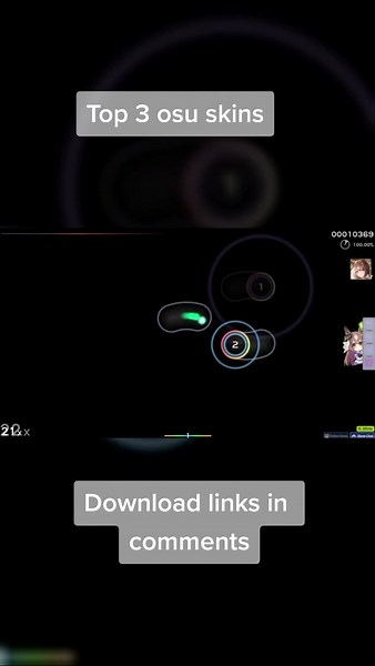 Top 3 osu skins you must try! #osu #osugame #osuskin #pro #osupro #gadzzaa #foryou #foryoupage #fyp