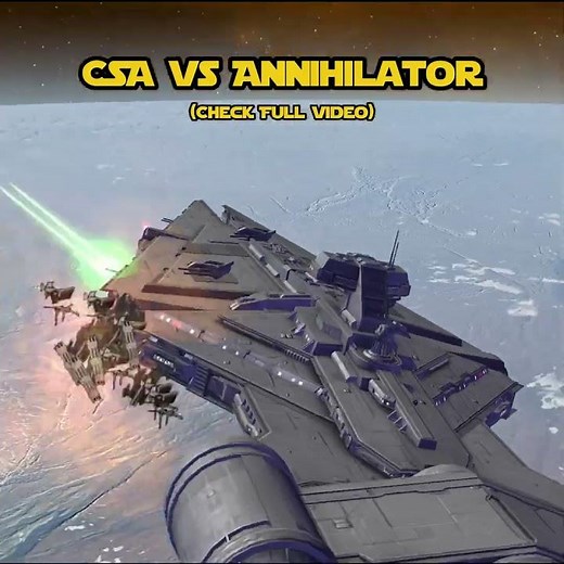 Corporate Sector Authority vs Annihilator SSD - Empire at War Remake Mod NPC Battle #shorts
