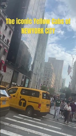The iconic Yellow Cabs of New York City