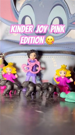 kinder joy pink edition 😝 #pink #kinderjoy #kinderjoyopening #kinderjoytoys #kinderjoyforgirls