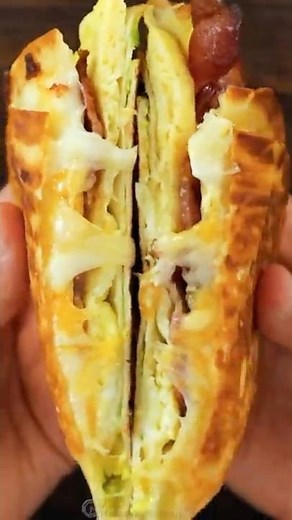 Tortilla Breakfast Wrap (TikTok Tortilla Fold) #shorts
