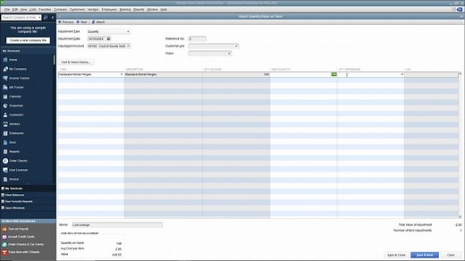 Adjust Inventory in QuickBooks Desktop Pro- Instructions & Video